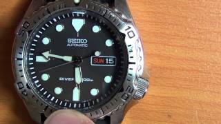 Wrist Watch Review Part 5  Seiko Automatic SCUBA Divers 200m wrist watch  7S26 [upl. by Sul]