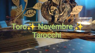 Toro✨ Novembre Amore e Lavoro ✨ Tarocchi [upl. by Iolenta]