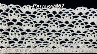 FANTASTIC amp INCREDIBLE crochet pattern 267  Easy crochet pattern  Free crochet  White yarn [upl. by Truelove430]