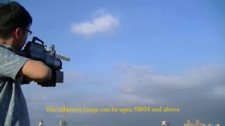 Field test on Multicopter Defender UAV Jammer  Drone Defender [upl. by Genni]