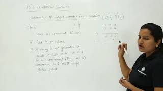 16’s Complement Subtraction Larger from Smaller [upl. by Aihsetal]