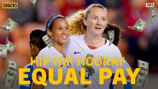 Sam Mewis and Lynn Williams react to USWNT equal pay  SNACKS [upl. by Ydurt]