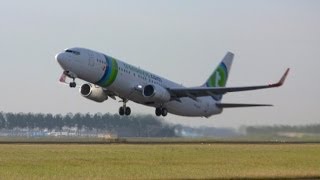 Transavia aircraft PHGUA Boeing 737800 AMS EHAM [upl. by Karlyn]