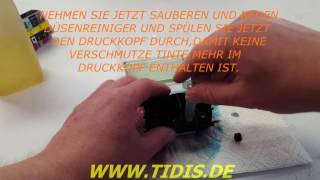 Druckkopfausbau Pixma Ip7250 und Reinigung mit IRP415 von DrInkjet [upl. by Mis]