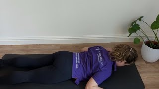 KH Chiropractic Cranbrook  Lying latissimus dorsi strengthening floor slides [upl. by Atalante]