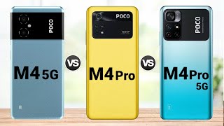 POCO M4 5G vs POCO M4 Pro vs POCO M4 Pro 5g  price  specification  comparison [upl. by Lyontine]