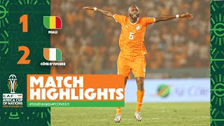 HIGHLIGHTS  Mali 🆚 Côte dIvoire  TotalEnergiesAFCON2023  Quarter Finals [upl. by Sherurd]