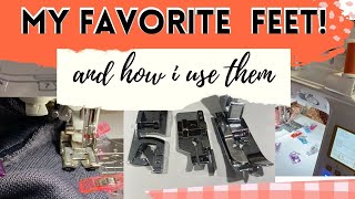 MY FAVORITE SEWING MACHINE FEET AND HOW TO USE THEM PRESSER FOOT TUTORIAL [upl. by Gingras]