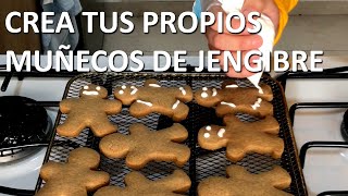 Como Hacer Galletas de Jengibre Receta para Navidad [upl. by Annoiek202]