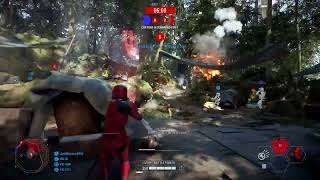 SWBF2 Instant Action Mission Attack First Order Takodana Gameplay [upl. by Vernita]