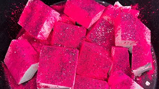 Buttery Fresh White Chalk  Neon Pink Mica and Glitter [upl. by Nnylaj]