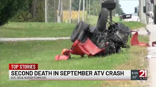 Second death reported in September ATV crash on SR 101 Allen County police say [upl. by Dolly496]