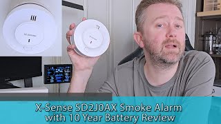 LONG LASTING SMOKE ALARM  X Sense 10 Year Battery Smoke Alarm Review [upl. by Blinni]