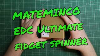 MATEMINCO EDC Ultimate triwing fidget spinner  spin test from Banggood [upl. by Tuorah]