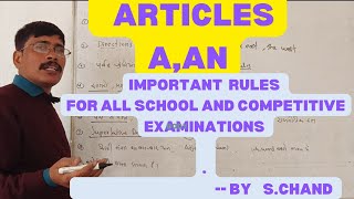 Articles a an ke prayog English class by  important rules for all exams Suresh sir [upl. by Rairb709]