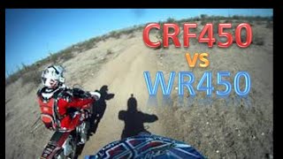 CRF450x and WR450F Trail Riding [upl. by Ardnasil800]