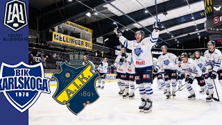 Karlskoga IK  Aik 41  Allsvenskan Hockey Höjdpunkter [upl. by Urbas]