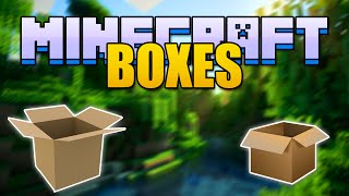 Minecraft BOXES Mod  Cardboard Boxes amp UPS Minecraft v164 Mod Spotlight [upl. by Paulette]