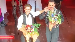 Aaron Tveit’s Final Bow with talks in Moulin Rouge the Musical on Broadway first run May 8 2022 [upl. by Llenyt429]