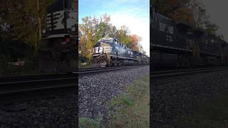 Norfolk Southern manifest train E50 approaches Raleigh NC at the quotWaffle Housequot signals 11112024 [upl. by Veljkov205]