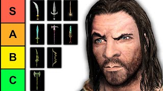 Ranking Every Unique Weapon In Skyrim [upl. by Farwell]