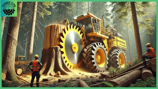 Extreme Dangerous Fastest Big Chainsaw Cutting Tree Machines  Biggest Heavy Equipment Machines 24 [upl. by Anirrak]