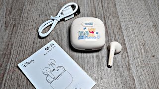 Disney QS15 TWS True Wireless Bluetooth Earbuds Review [upl. by Spiers]