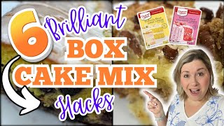 6 Brilliant BOX CAKE MIX RECIPES you MUST TRY  MOUTHWATERING Cake Mix Recipes you DONT WANNA MISS [upl. by Suirred]