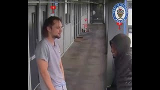 CCTV shows murderer laughing with friend shortly before killing him [upl. by Albin]