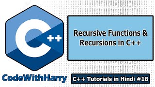 Recursions amp Recursive Functions in C  C Tutorials for Beginners 18 [upl. by Hoseia]