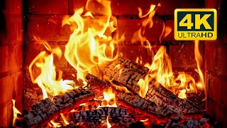 🔥 FIREPLACE Ultra HD 4K Fireplace with Crackling Fire Sounds Fireplace Burning Fire Background [upl. by Justino]