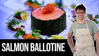 Salmon Ballotine  Think amp Cook like a Michelin Star Chef [upl. by Elli]