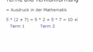 Mathe Video Terme Termumformung Gleichungen Äquivalenzumformung Teil 1 von 2 [upl. by Ayotas949]