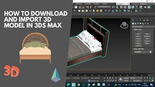 How To Download amp Import 3d Model In 3ds Max  In Hindi [upl. by Maccarone]