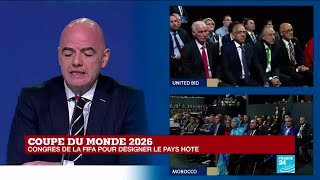 Coupe du monde 2026  la FIFA annonce les trois États sélectionnés [upl. by Dumm]