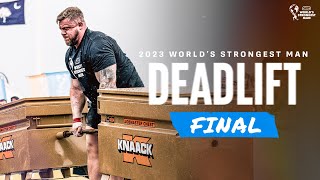 DEADLIFT FINAL  2023 Worlds Strongest Man [upl. by Eeluj]