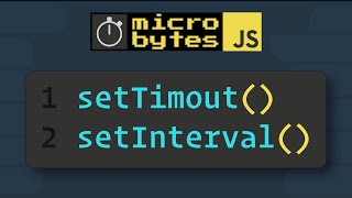 JavaScript setTimeout amp setInterval In 90 Seconds JavaScriptJanuary [upl. by Maddalena]