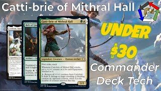 Cattibrie of Mithral Hall  EDHCommander 30 Budget Deck Tech [upl. by Rehpoitsirhc]