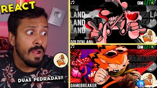 GALACCINE LANÇOU DUAS PEDRADAS REACT FANSING GOLDEN LAND E GAMEBREAKER [upl. by Silverstein]