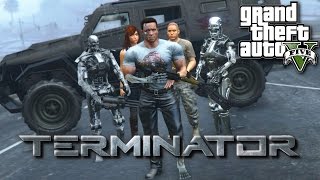 Terminator MOD GTAV Preventing Judgement Day In LS [upl. by Cheung]