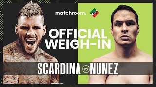 Daniele Scardina vs Cesar Nunez weighin [upl. by Bevis]