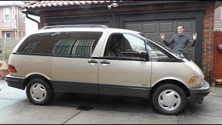 The Toyota Previa Is the Weirdest Minivan Ever [upl. by Napra]