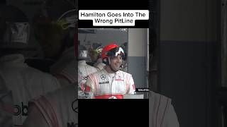 Hamilton Goes Into The Wrong PitLanef1 formula1 [upl. by Raskin]