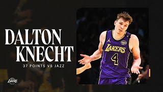 Dalton Knecht ERUPTS for 37 points NINE 3pointers Ties Rookie Record  Los Angeles Lakers [upl. by Nahtiek]