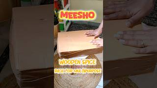 Meesho finds Wooden spice rack for Multipurpose 😍 homedecor meesho meeshofinds meesho yt [upl. by Casar]