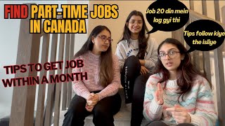 how to get part time job in Canada [upl. by Trbor]