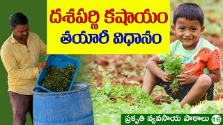 ZBNF LESSONSHow to Prepare Dashaparni Kashayam  దశపర్ణి కషాయం తయారీ శివప్రసాద్ రాజు [upl. by Garcia777]