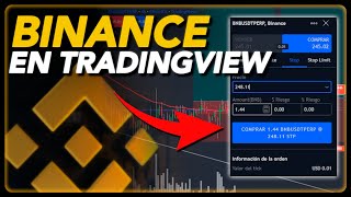 BINANCE OPERAR DESDE TRADINGVIEW  TUTORIAL [upl. by Trometer]