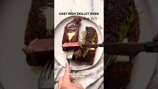 Perfect Cast Iron Skillet Steak Recipe  How to Cook a Juicy Steak at Home grilledsteak steakout [upl. by Arada]