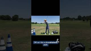 Closed lateral shift in transition golfswing draw [upl. by Godspeed687]